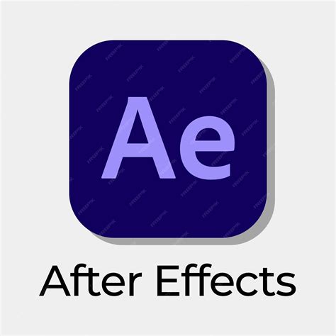 After effects logo design vektor | Premium Vector