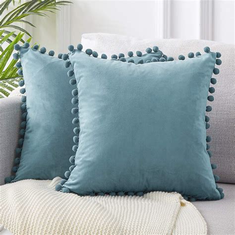 Amazon.com: Top Finel Decorative Euro Throw Pillow Covers for Couch Bed ...