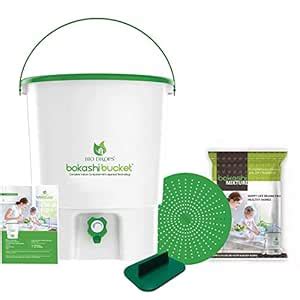 BIO Drops BOKASHI Bucket Indoor COMPOSTER, NO Foul Smell, NO Worms,NO ...