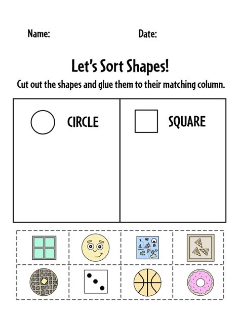 Shape Sort Activity 的图像结果