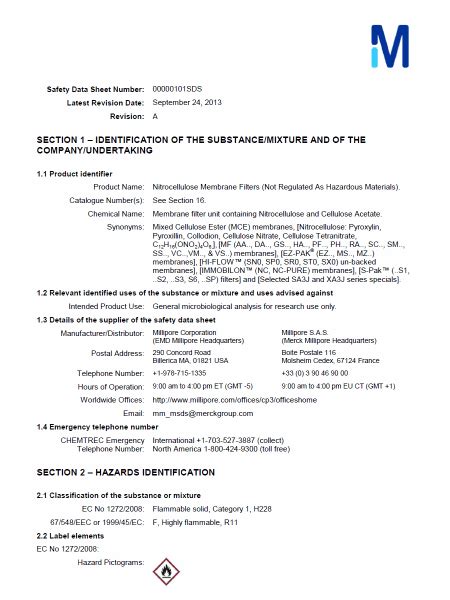 Safety Data Sheets | Support | Merck