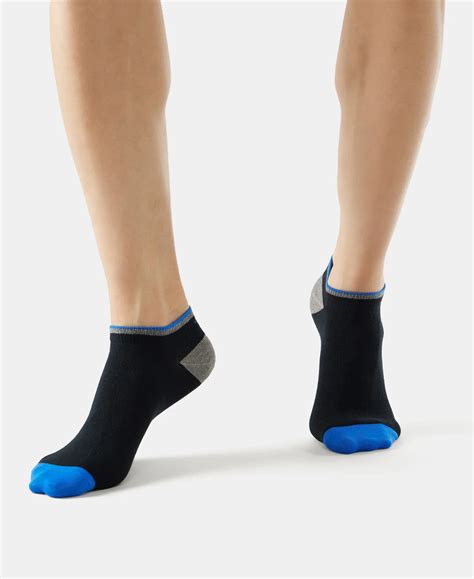 Buy Compact Cotton Low Show Socks With StayFresh Treatment - Black ...