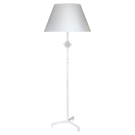Small "Mittis" Floor Lamp, White Plaster Finish For Sale at 1stDibs