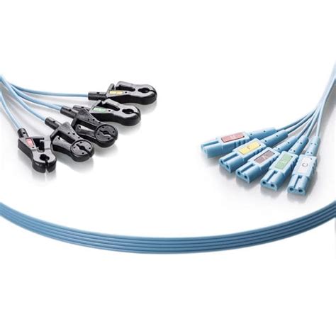 Medical ECG cable - LL5-90XDP - Unimed Medical Supplies - 5-wire / 10 ...