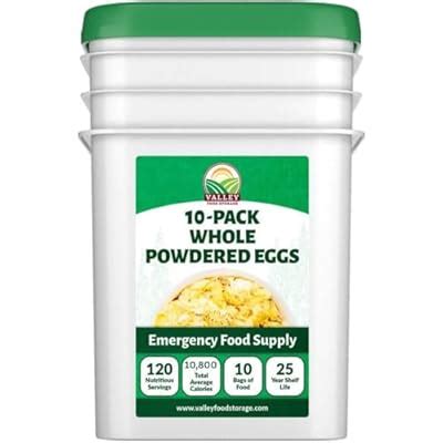 Valley Food Storage Freeze Dried Whole Powdered Eggs India | Ubuy