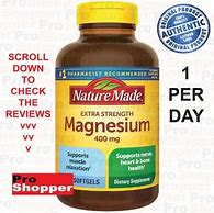 Image result for Nature Made Magnesium 400 MG