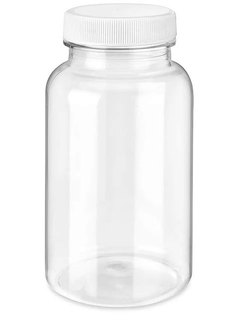 Clear Packer Bottles Bulk Pack - 8 oz S-24550B - ULINE