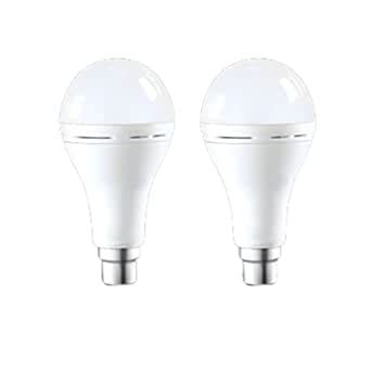 Buy R.K TRADERS 12 Watts Rechargeable B22 LED White Emergency Inverter ...