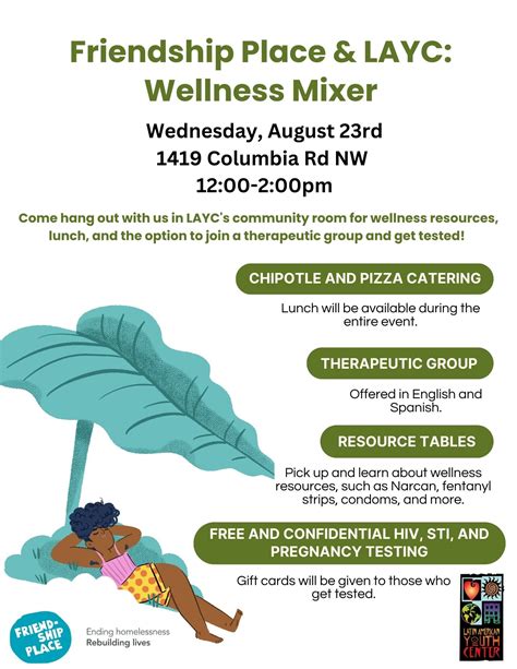 Friendship Place & LAYC: Wellness Mixer — Latin American Youth Center