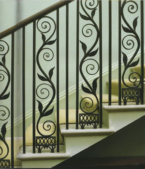 Graceful Wrought Iron Stair Railing