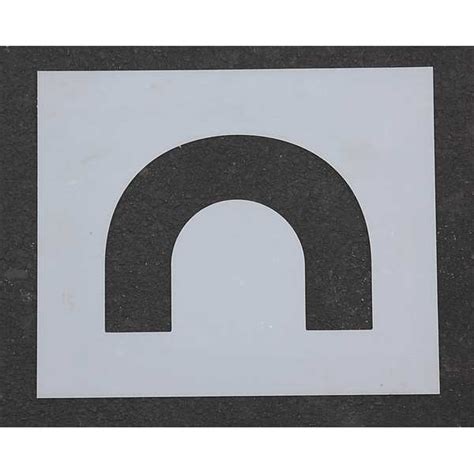 Rae Pavement Stencil, Symbol, End Loop, 4 in Character Height, Not ...