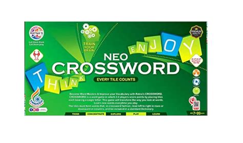 Ratna's Neo Crossword Every Tile Counts - Multicolor – Kidsinfy.in