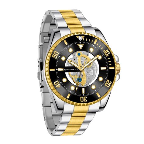 Buy Giordano Analog Watch for Men– Skeleton Dial, Rotating Bezel, Two ...