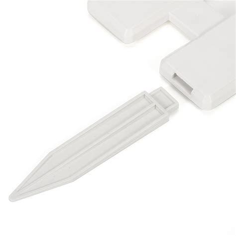 Buy 12-Pack White Vinyl Picket Garden Border Fence, 20 FT Long White ...