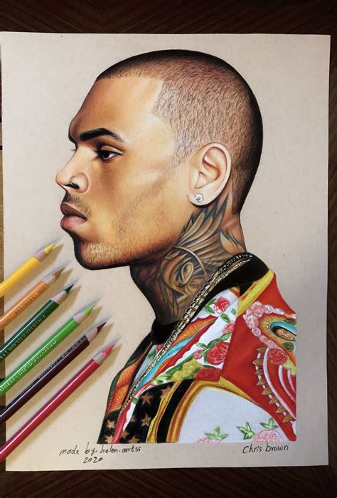 chris brown #chrisbrownofficial | Realistic drawings, Chris brown art ...