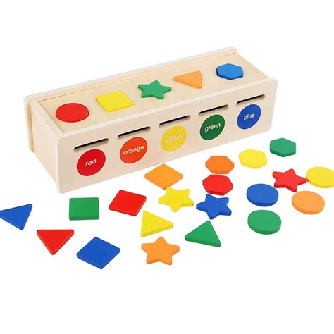 Wooden Shape and Color Sorting Box | Wunderland Toys