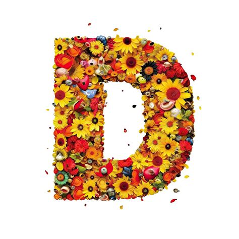 Premium AI Image | emoji letter d of smiley faces