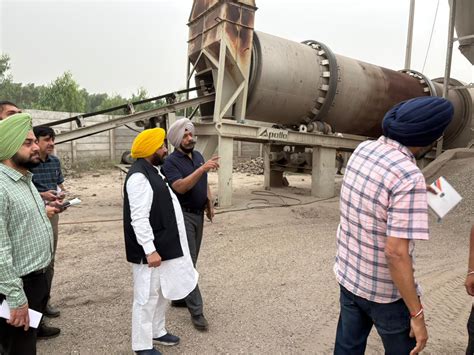 Public Works Minister visits Batch Type Hot Mix Plant at - Living India ...
