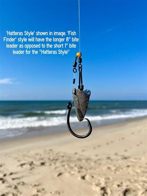 3 Pack '9/0 - HD' Fish Finder Red Drum Surf Fishing Rigs 100# Mono - H ...