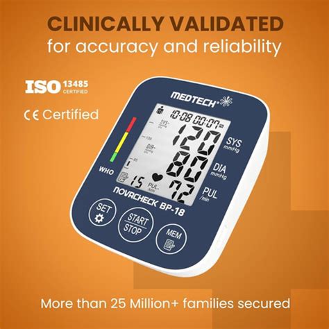 Medtech BP-18 Digital Blood Pressure Monitor – Type-C Rechargeable ...