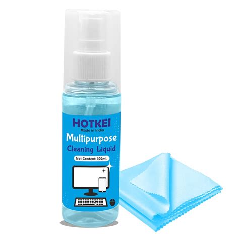Buy HOTKEI 100ml Blue Scented Laptop Screen Cleaner Cleaning Liquid ...