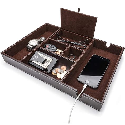 West End Warehouse Valet Tray for Men, EDC Tray, Nightstand Organizer ...