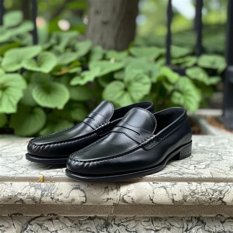 Black Leather Venetian Dapper Drift Loafers - Summer 2024 Collection ...