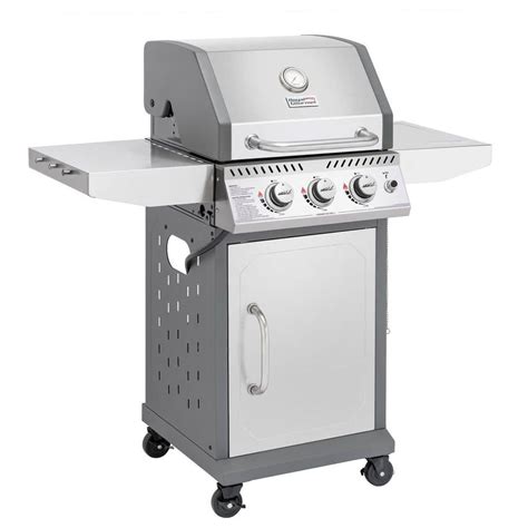 Stainless Steel 3-Burner Propane Gas Grill, 25,500 | Ubuy India