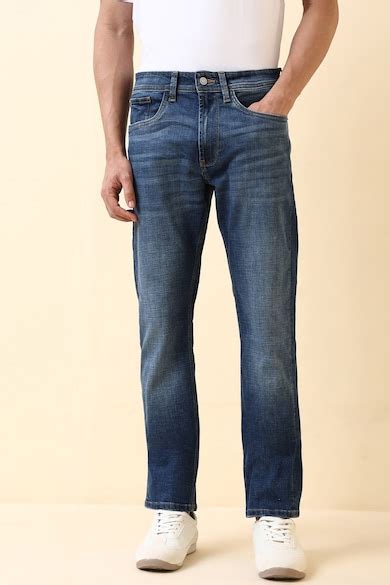 Buy Men Blue Mid Wash Jeans Online - 40074632 | Allen Solly