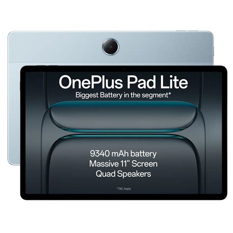 OnePlus Pad Lite with Biggest Battery in Segment 9340 mAh, Massive 11 ...