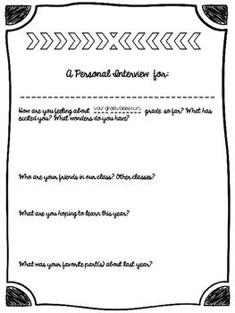 Personal Interview for Students by TEACHING WITHOUT A BOOK | TPT