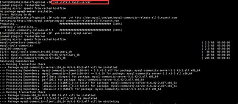 Yum Install MySQL 的图像结果