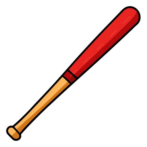 Baseball bat clipart vector art and illustration | Premium AI-generated ...