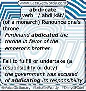 Image result for abdicate