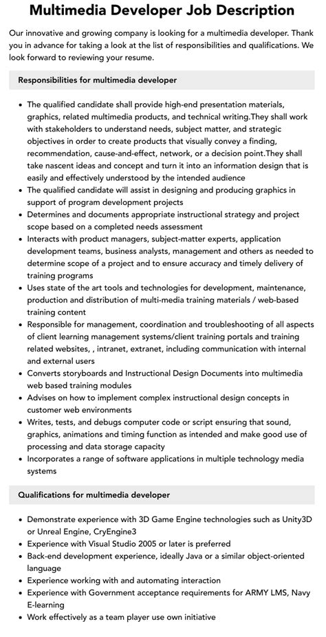 Image result for Multimedia Developer