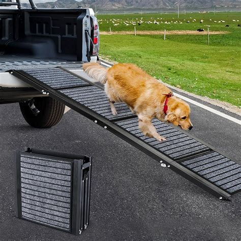 Amazon.com : Longest 71" Dog Car Ramps Large Dogs,Foldable Dog SUV & Truck Ramp with Non-Slip ...