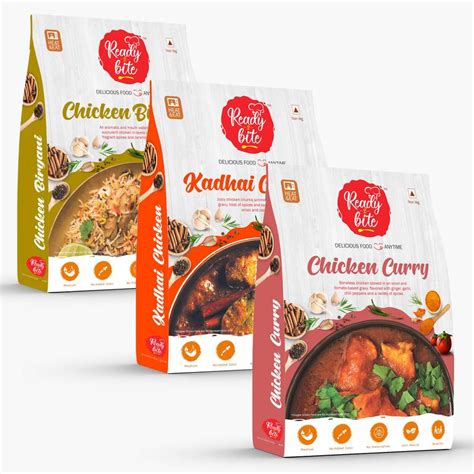 Ready 2 Bite Ready to Eat Chicken Biryani, Kadhai Chicken, Chicken ...