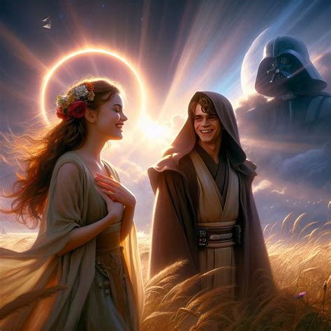 Padm Amidala laughing with Anakin Skywalker obli by blacksaturn007 on ...