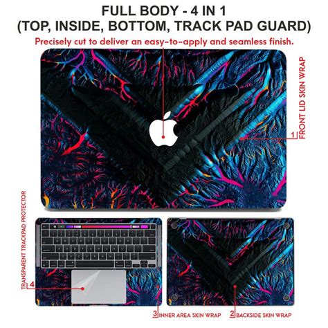 Laptop Skin for Apple MacBook - V Shape Lava Design – SkinsLegend