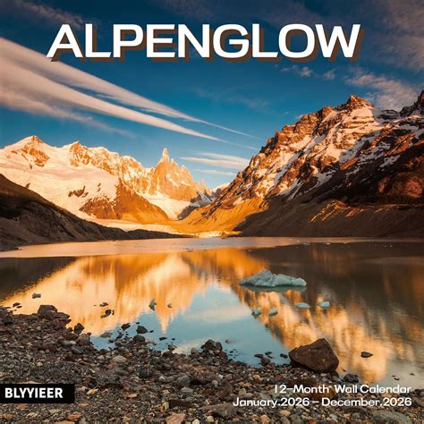 BLYYIEER 2026 Wall Calendar, Alpenglow Monthly Wall Calendar, India | Ubuy