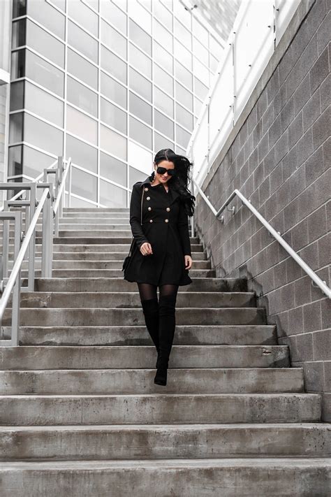 Black Women Trench Coat
