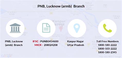 PNB Lucknow (armb) IFSC Code PUNB0454600