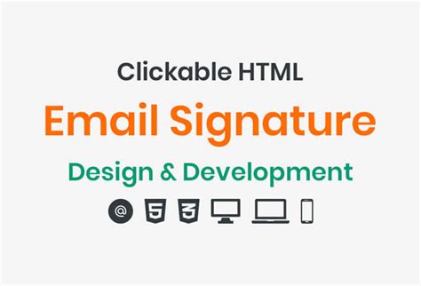 HTML Email Signature 的图像结果
