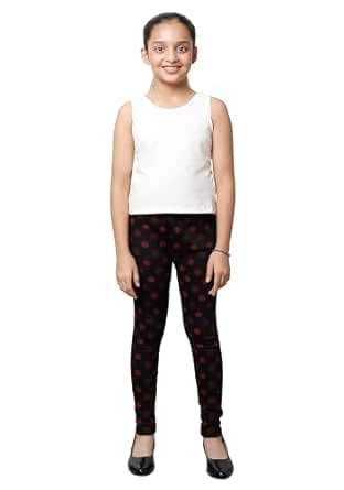 IndiWeaves Girls Printed Super Warm Wool Leggings for Winter (Pack of 1 ...