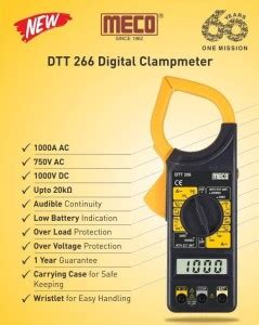 HTY Meco DTT 266 1000 AC Over Load Protection Audible Continuity Manual ...
