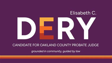Vote for Elisabeth Dery: Oakland County Probate Judge