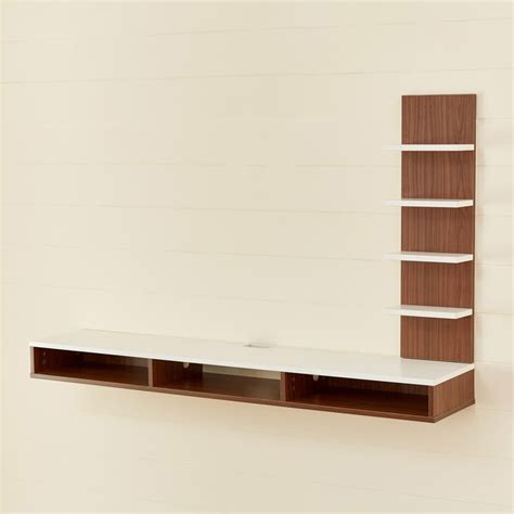 Buy Helios Zeta Floating TV Shelf - Brown from Home Centre at just INR ...