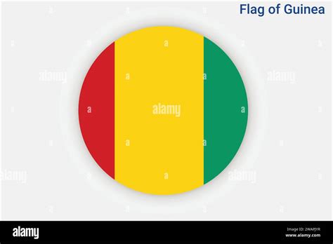 High detailed flag of Guinea. National Guinea flag. Africa. 3D ...