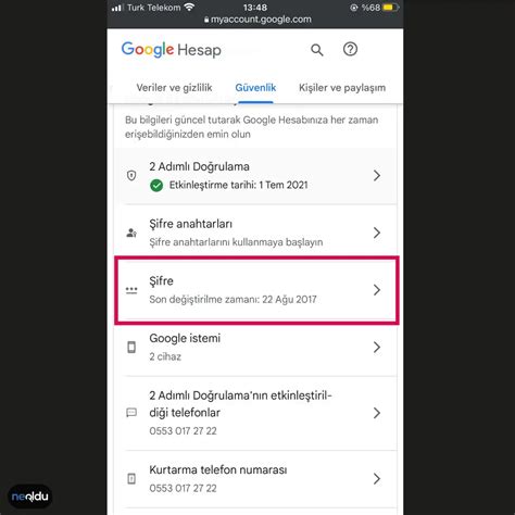 Gmail Şifresi Nasıl Değiştirilir? | Görselli Anlatım