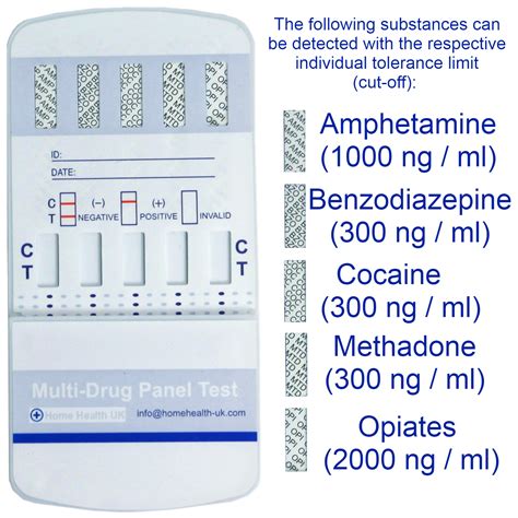Drug Testing Kit | 5in1 Professional Multi-panel Test Kits | Home Health UK